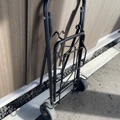 折りたたみ式キャリーカート ブラックの画像