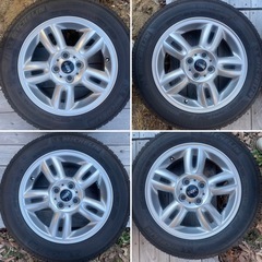 【使用 3月半】 R56 MINI純正15インチ 夏タイヤ＋コーティング済ミシュランBMW認証の画像