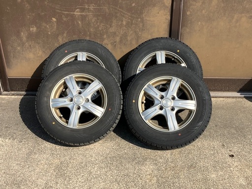 軽自動車　　スタッドレス　アルミホイルセット