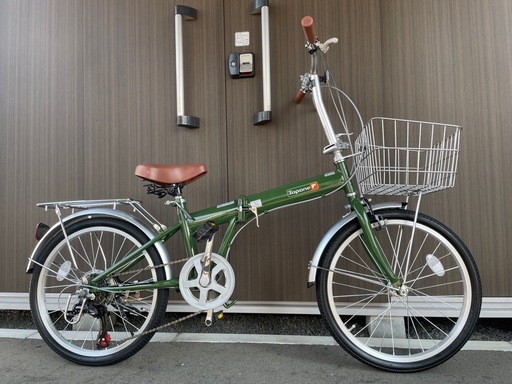 未使用に近い Topone 折りたたみ自転車 20インチ 6段変速付き