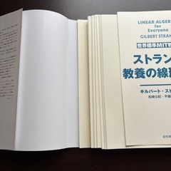 ストラング　教養の線形代数の画像