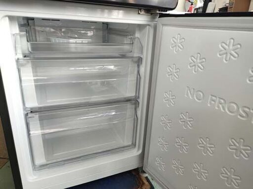 冷蔵庫 148L 2021年 2ドア ハイアール JR-NF148B ブラック 黒 100Lクラス 百Lクラス Haier 札幌 北20条店 Haier Global Series ハイアール 冷蔵庫 2ドア 148L JR-NF148B (右開き