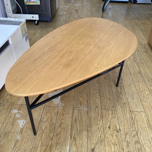 ?北欧風?関家具 KIRUNA センターテーブル ローテーブル 木製 スチール脚 NO.3014F