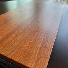 パソコン台 モニター台 木目調 MDF机上台スリムの画像