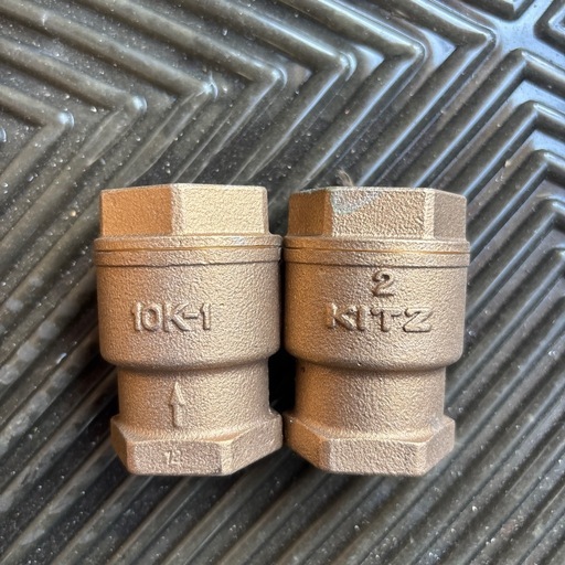 KITZ）製の黄銅製ボールバルブ (ユリ) 蟹江の生活家電《その他》の中古 