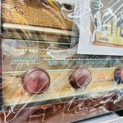 【超希少品】1949年製 70年前の真空管ラジオ ナショナルスーパー 6A-4型 メンテナンス済 アンティーク 昭和24年
の画像