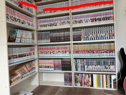 漫画棚ごと売ります！ブリーチ、ヒロアカ、進撃の巨人、ハガレン