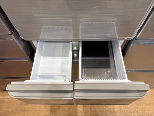 両開きドア　シャープ ノンフロン冷凍冷蔵庫 SJ-W412D-S 412L  0321-09