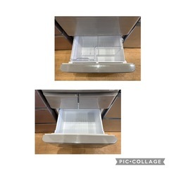 両開きドア　シャープ ノンフロン冷凍冷蔵庫 SJ-W412D-S 412L  0321-09の画像