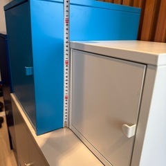 IKEA  ステンレスキャビネット　3個セットの画像