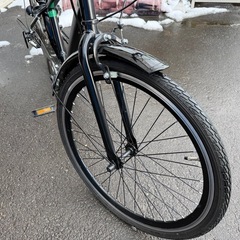 (DV) 通勤•通学に！ FORTERA シティサイクル 自転車 24インチ 変速7speed ブラック系 ジュニアサイクル 中古品 クロスバイク ①の画像