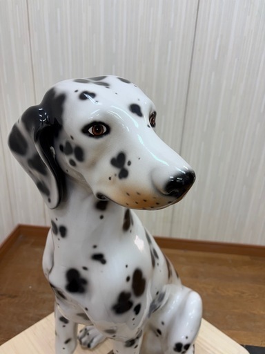犬の置物 ダルメシアン オス 全高71cm オブジェ 置物 犬 ダルメシア 引取限定】 1点限り!! 犬の置物 ダルメシアン オス 全高71cm オブジェ