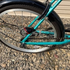 おしゃれミニベロ自転車 20インチ 美品 すぐ乗れますの画像