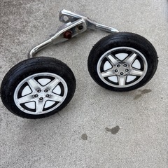 幼児自転車　手押し棒&補助輪の画像