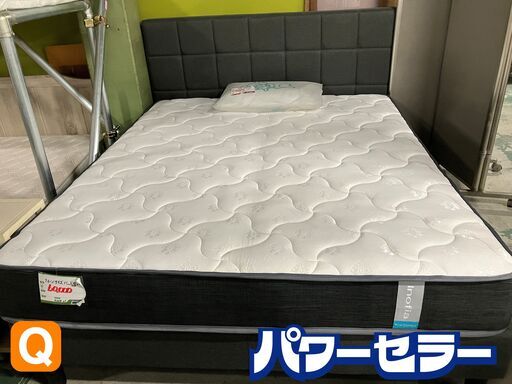 J07)　中古　クィーンサイズベッドセット（マットレスInofia）枕はついていません。店頭取引歓迎！　