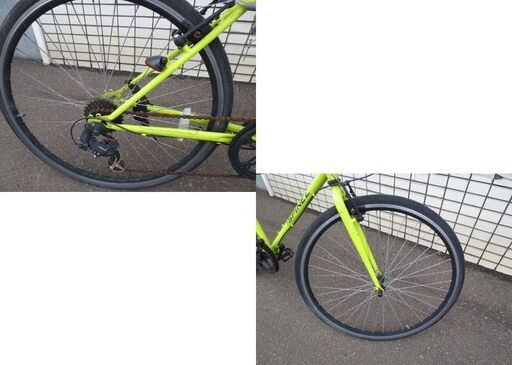 SPINELクロスバイク 6段切替 700×28C 黄緑/グリーン 自転車 札幌 北20 SPINELクロスバイク 6段切替 700×28C 黄緑/グリーン 自転車 札幌 北20