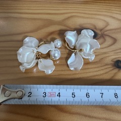 条件付きで無料にします　パールピアスの画像