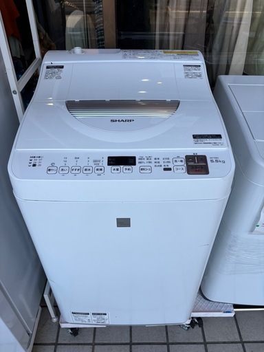 SHARP 電気洗濯乾燥機 ES-T5E5-KW.  5.5kg  0321-011