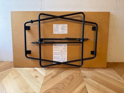 MUJI 無印良品 木製折りたたみテーブル 1台 オーク材突板 幅120cm