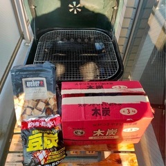 Colemanバーベキューセット　炭付きの画像