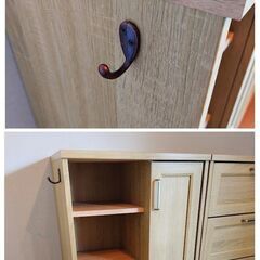 新生活準備　リビングキャビネット　2個セットの画像