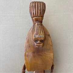 木彫りの置物 彫刻 アフリカ民族の画像