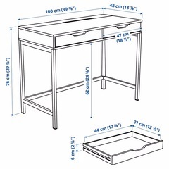 《3/24まで急募！》デスク　ALEX アレクスの画像