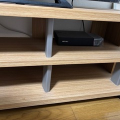 テレビ台 ローボード ナチュラル 木目調 キャスター付きの画像