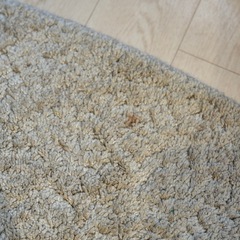 IKEA 丸型カーペット　ベージュ　直径195cm の画像