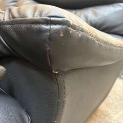 2人掛けソファー　合皮の画像