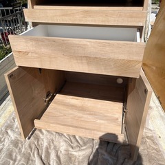 ディノス　テレワーク　パソコン収納　棚の画像