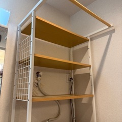 洗濯機ラック 75×60-79×187cmの画像