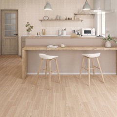 ①　【バラ売り】　2メートル　サンゲツ　クッションフロア  ホワイトチェスナット【HM-17077】 の画像