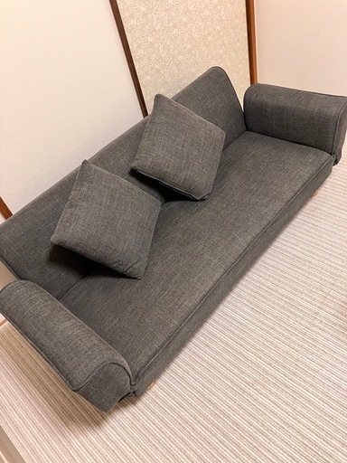 〝美品〟ソファベッド（クッション2個付）