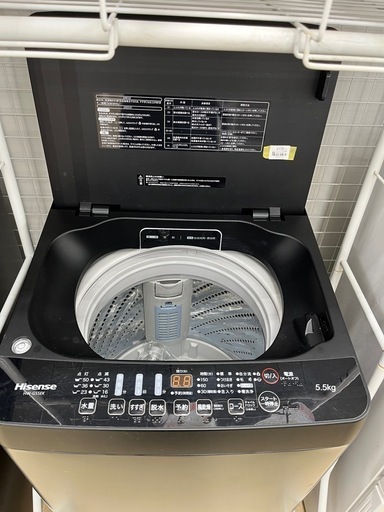 【ドリーム池田店♪ジモティ割対象】 ハイセンス 5.5kg洗濯機 HW-G55EK 2021 46223