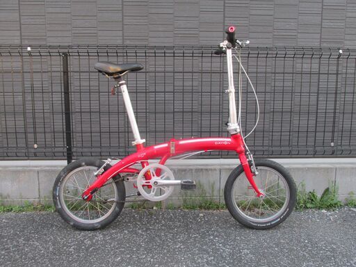 【軽量】ダホン カーブ D３ ミニベロ 【手渡し限定】赤 レッド