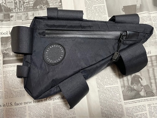 フェアウェザー　コーナーバッグ　ステムバッグ X-PAC 黒　BLUE LUG 