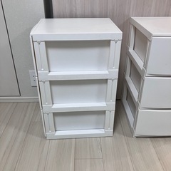 3段衣装ケース　2個セットの画像