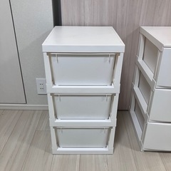 3段衣装ケース　2個セットの画像
