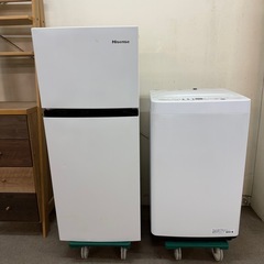 【T】家電2点セット 一人暮らし用 冷蔵庫、洗濯機の画像