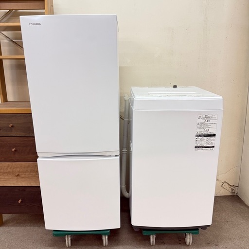 【T】家電2点セット 一人暮らし用 冷蔵庫、洗濯機