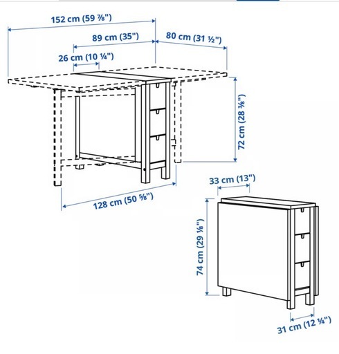 IKEA ダイニングテーブル　NORDEN ノールデン