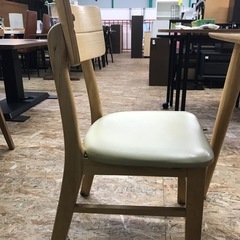 ジャングルジャングル貝塚店　ダイニングセット　2人用　椅子　机　テーブル　チェア　木　木目　家具　シンプル　コンパクト　中古　貝塚市　二色浜の画像