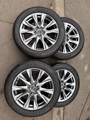 最終値下　cx-8 Lパッケージ　純正19インチ ホイールセット TOYOタイヤ付き