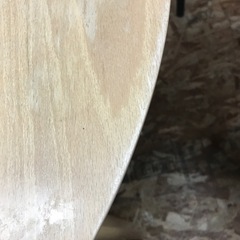 ジャングルジャングル貝塚店　ダイニングセット　2人用　テーブル　イス　机　チェア　木　木目　茶色　ライトブラウン　丸テーブル　オシャレ　シンプル　中古　貝塚市　二色浜の画像