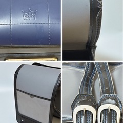 WANPAKUGUMI ランドセル 黒 青ステッチ 小学校 中古ランドセル 学童の画像