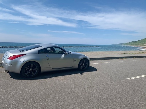 Z33 後期純正18インチ　4本セット　バリ溝夏タイヤ付き
