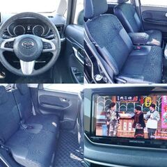 ★H28年ムーヴカスタム/XハイパーSAⅡ★キレイ★AA評価4点の良質車★純正ナビ★フルセグTV★Bカメラ★車検R9年10月★お支払いは車両代金＋R料のみの画像