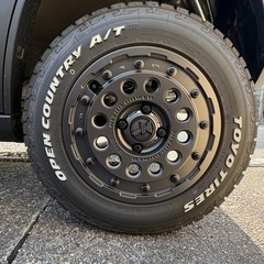 4本セット ナイトロパワー H12ショットガン 14x5.5J 4/100 +40 BB TOYO トーヨー オープンカントリー A/T3W 165/80R14 WL ADバン カスタムの画像