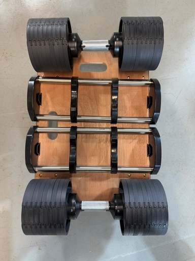 可変式ダンベル 32kg×2 FLEXBELL フレックスベル NUO スタンド、ベンチ付